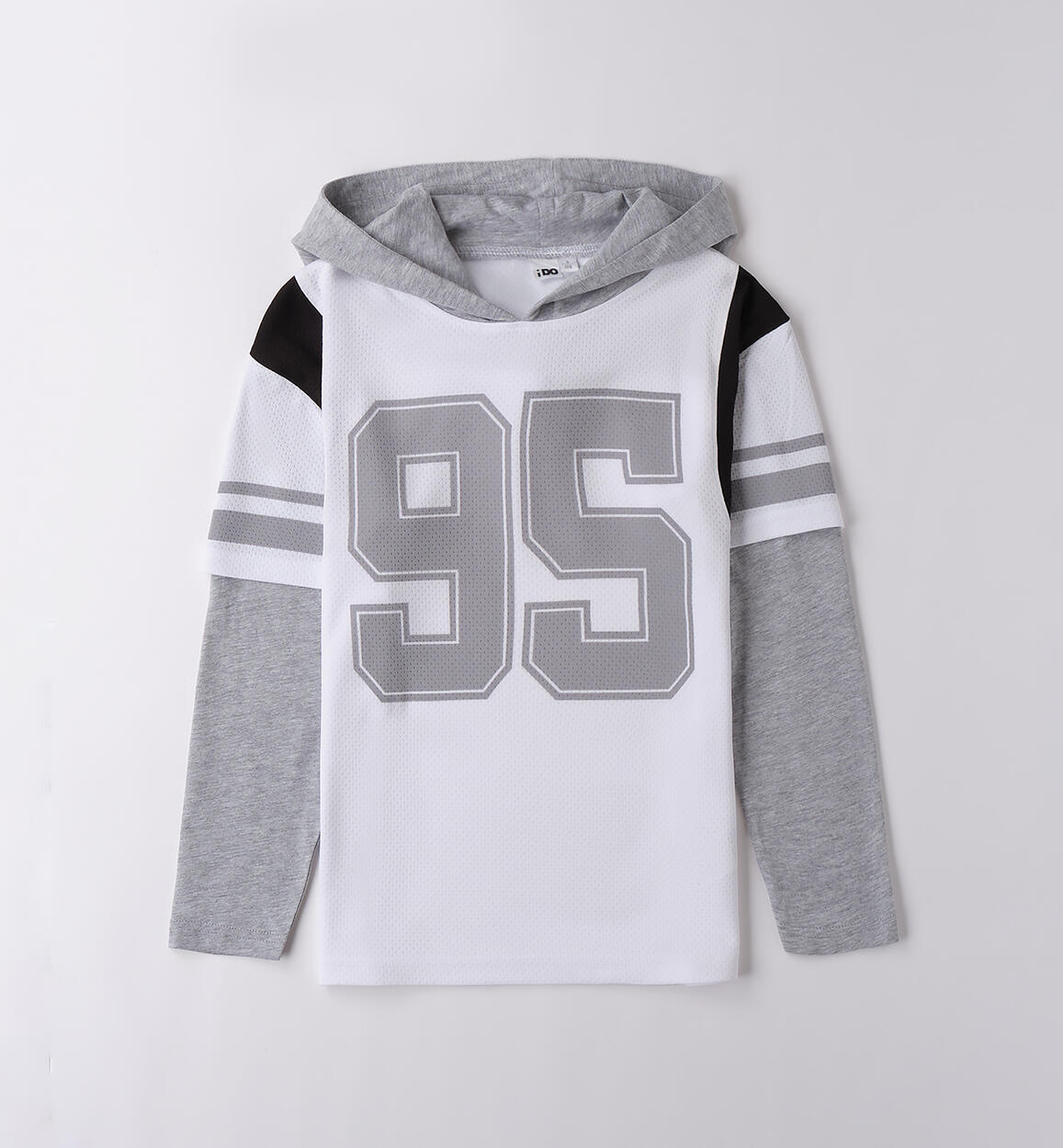 Felpa over ragazzo BIANCO-0113 - 2424B60400