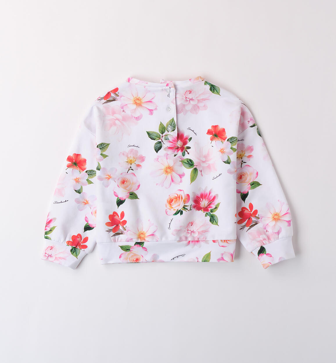 Felpa per bambina BIANCO-MULTICOLOR-6BFM - 1480B20100