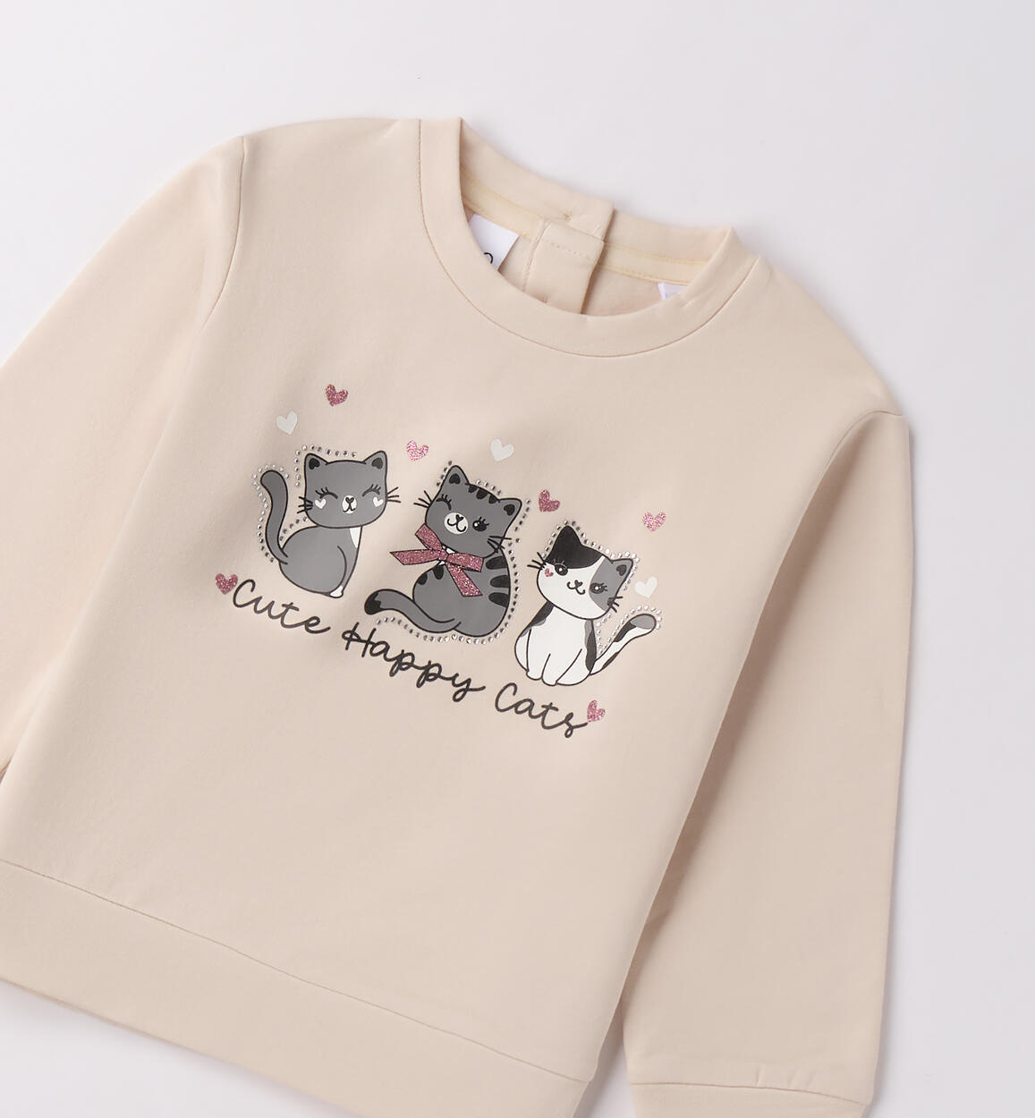 Felpa per bambina CRYSTAL GRAY-2911 - 1484F76700