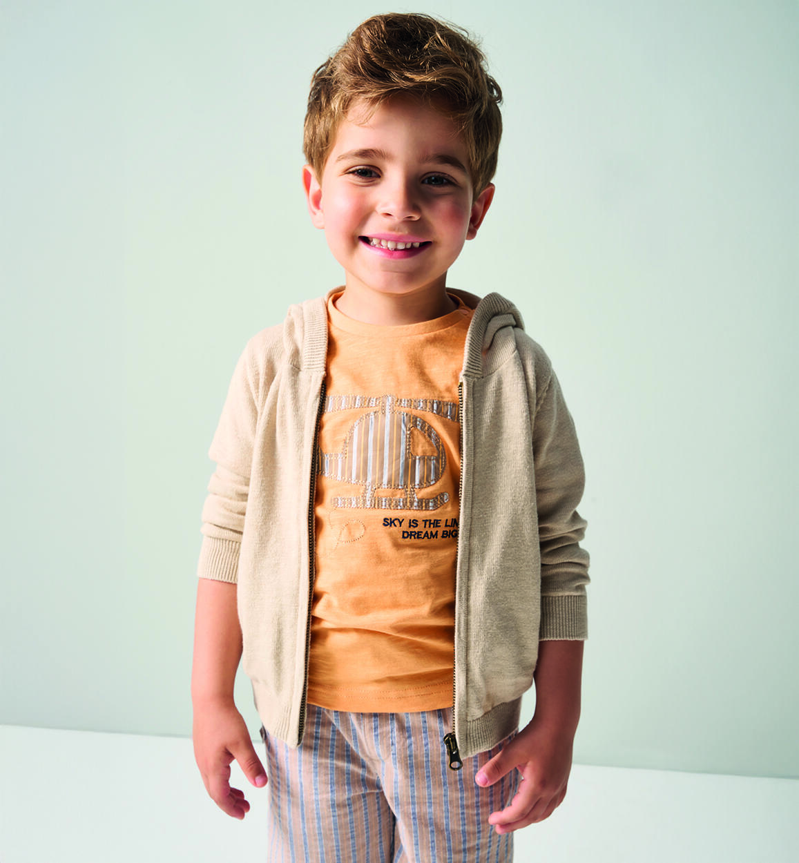 Felpa per bambino BEIGE iDO