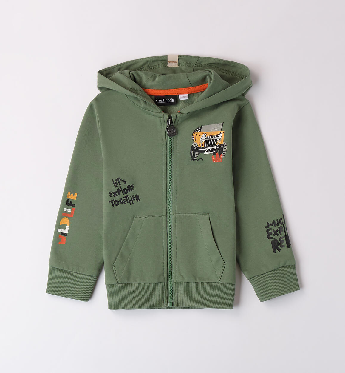 Felpa per bambino VERDE Sarabanda