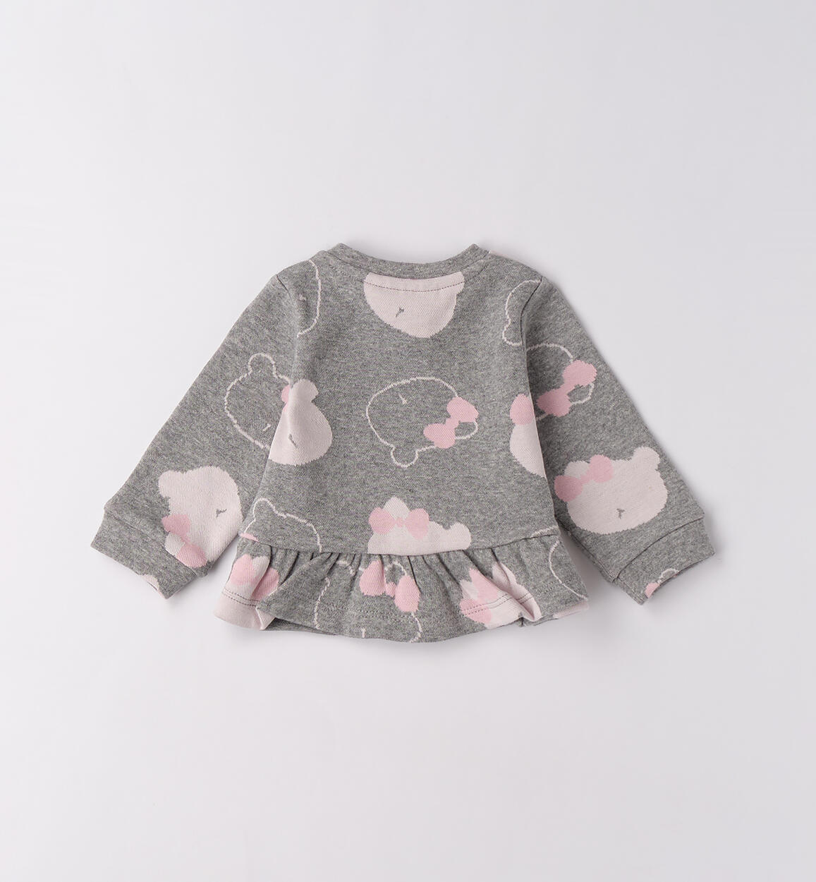 Felpa per bimba GRIGIO MELANGE-8992 - 0483F71300