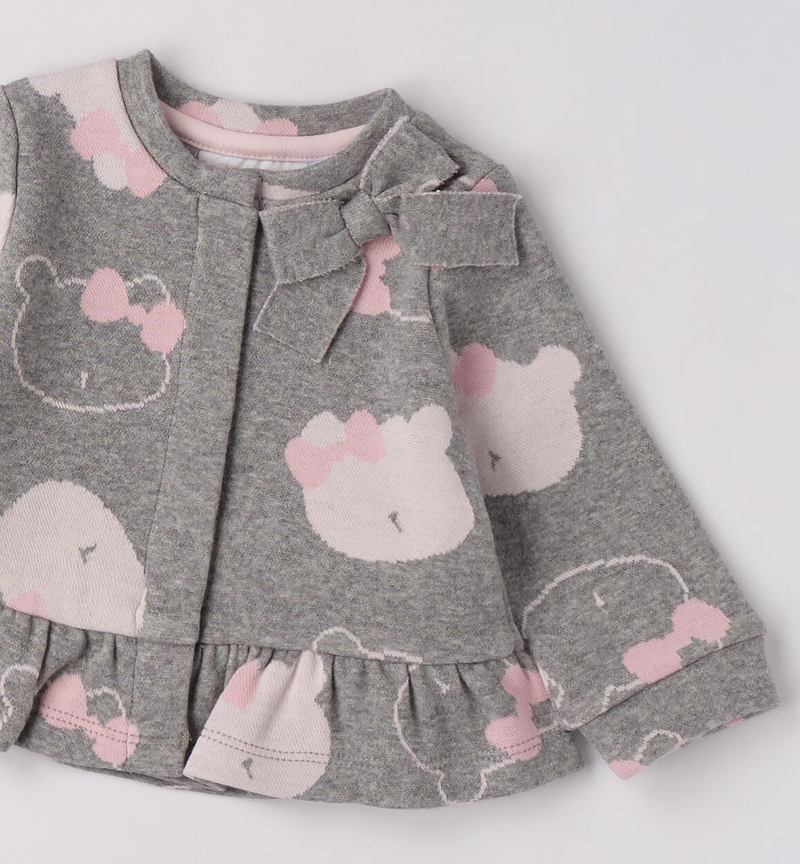 Felpa per bimba GRIGIO MELANGE-8992 - 0483F71300