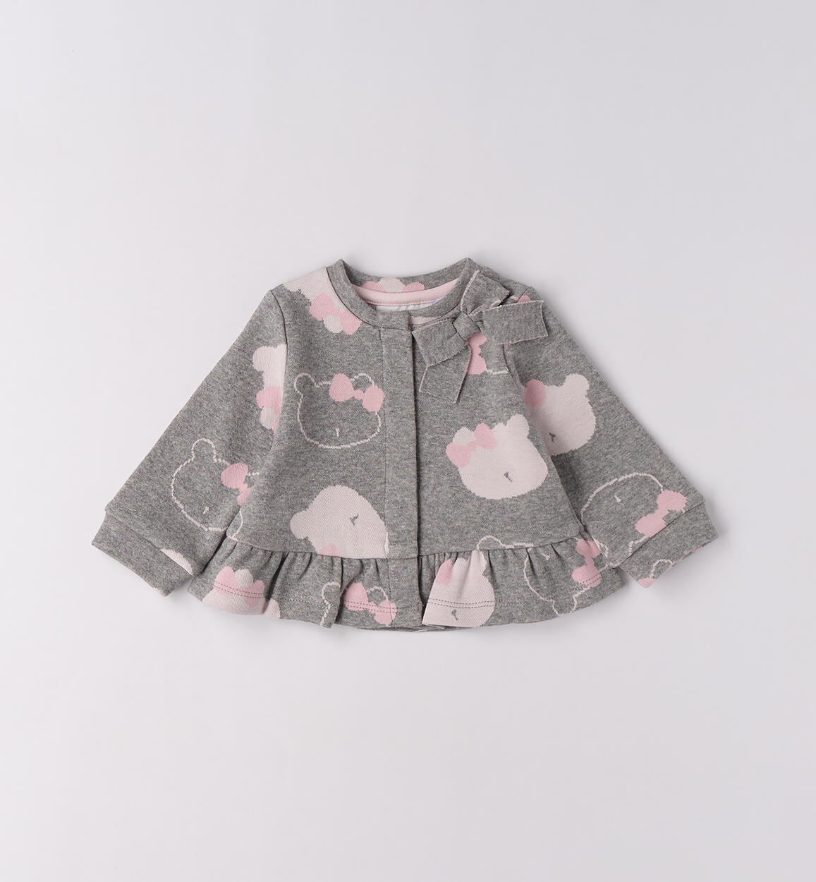 Felpa per bimba GRIGIO MELANGE-8992 - 0483F71300
