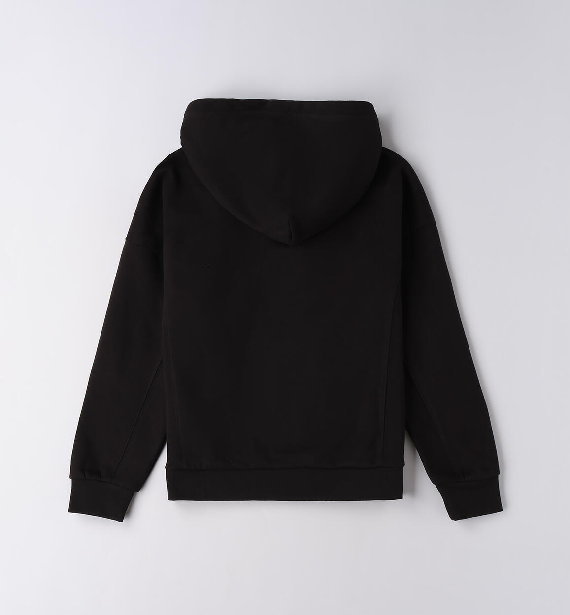 Felpa per ragazzo con cappuccio NERO-0658 - 2424F42500