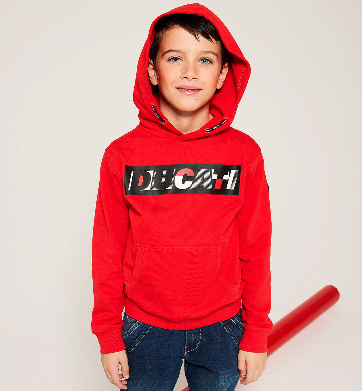 Felpa per ragazzo Ducati ROSSO DUCATI