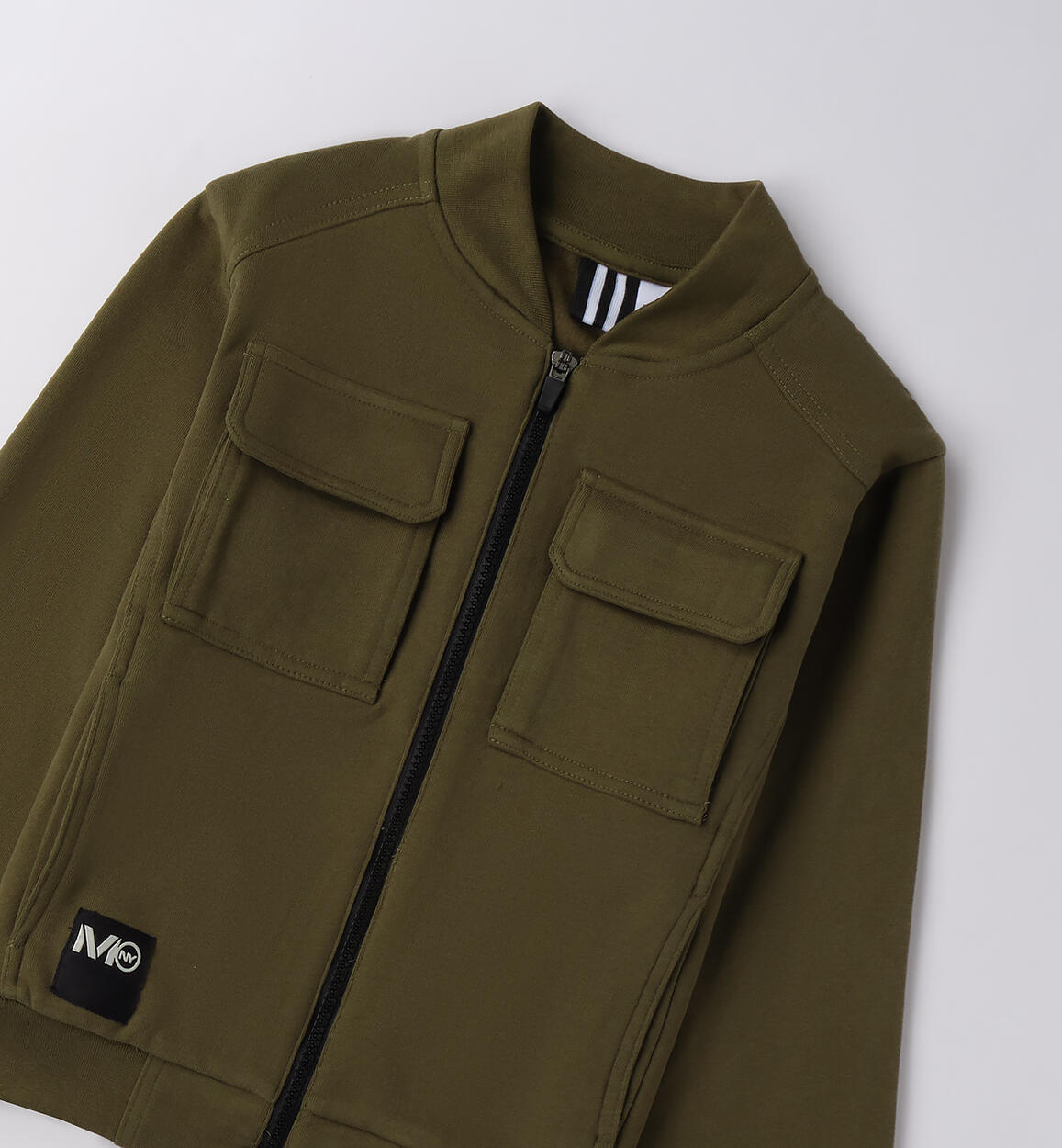 Felpa per ragazzo VERDE MILITARE-5557 - 2424F43300