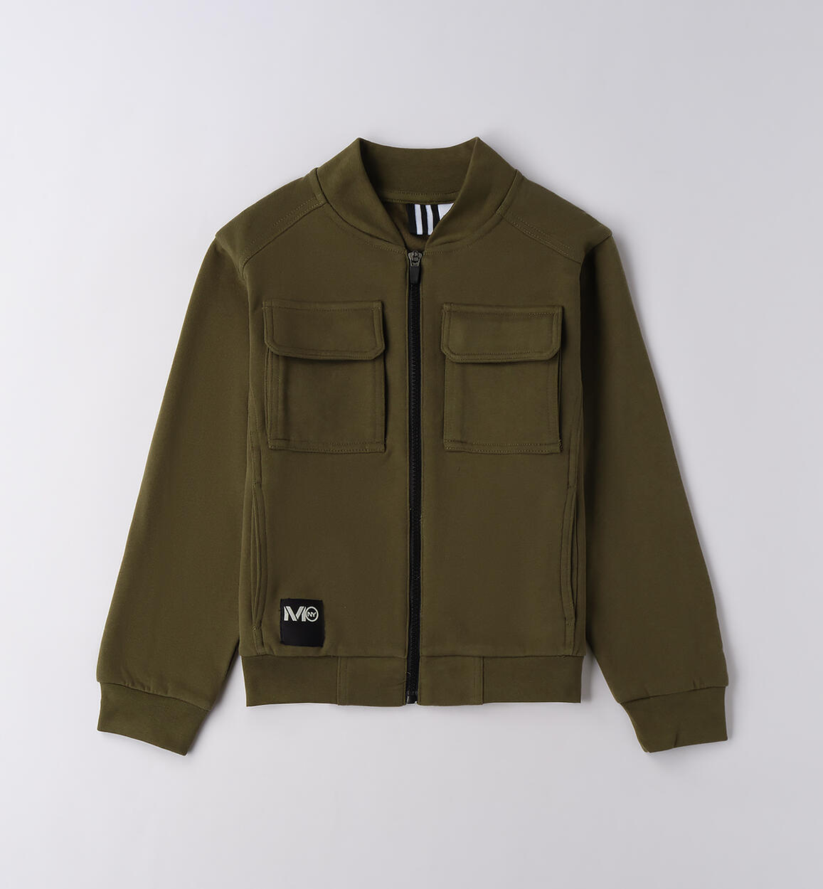 Felpa per ragazzo VERDE MILITARE-5557 - 2424F43300