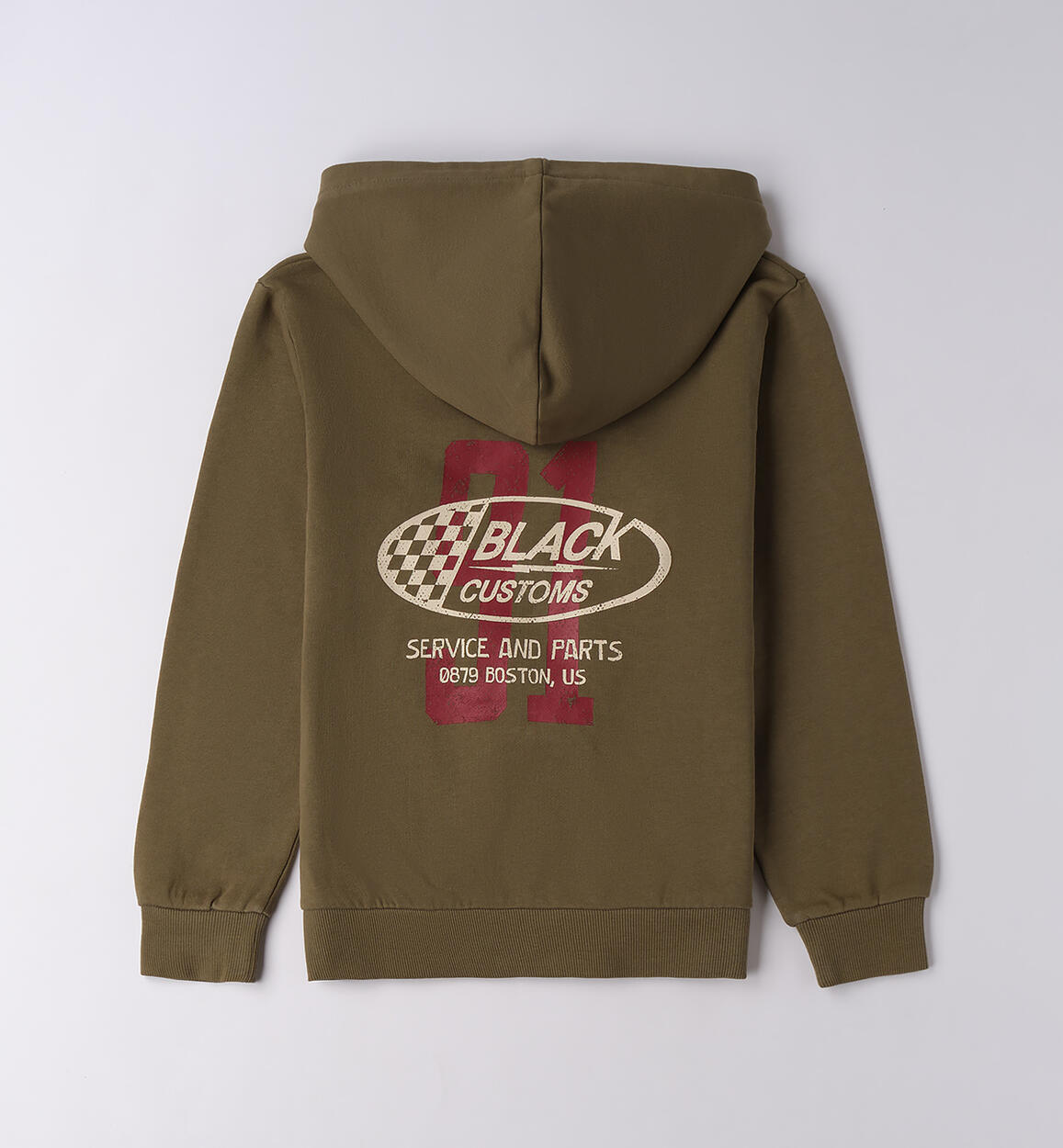 Felpa per ragazzo VERDE MILITARE-5554 - 2420F66000