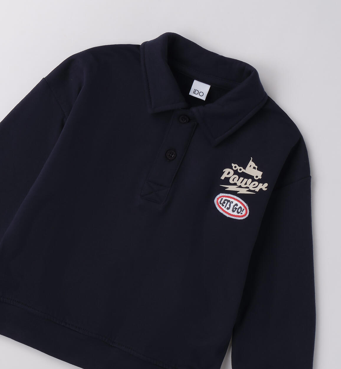 Felpa polo bambino NAVY-3885 - 1204F25200