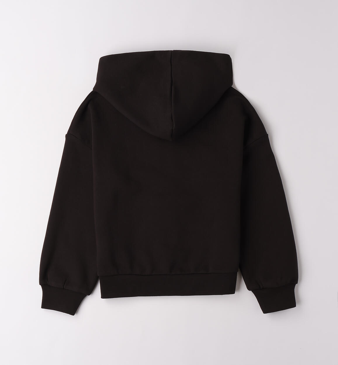 Felpa ragazza 100% cotone NERO-0658 - 2464F50000