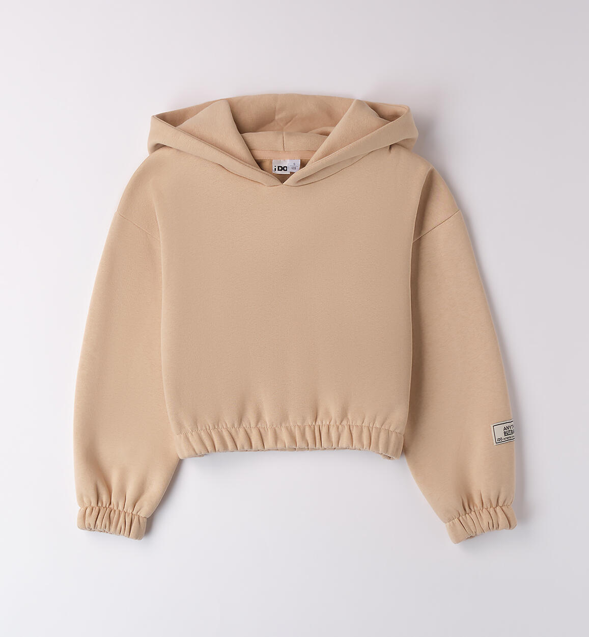 Felpa ragazza con cappuccio BEIGE iDO
