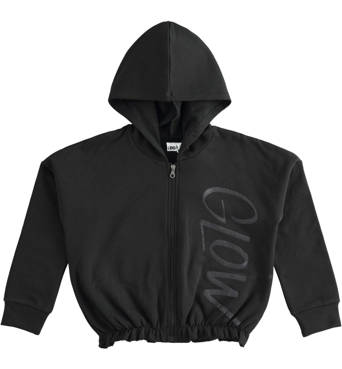 Girl¿s sweatshirt with hood from 8 to 16 years by iDO BLACK iDO