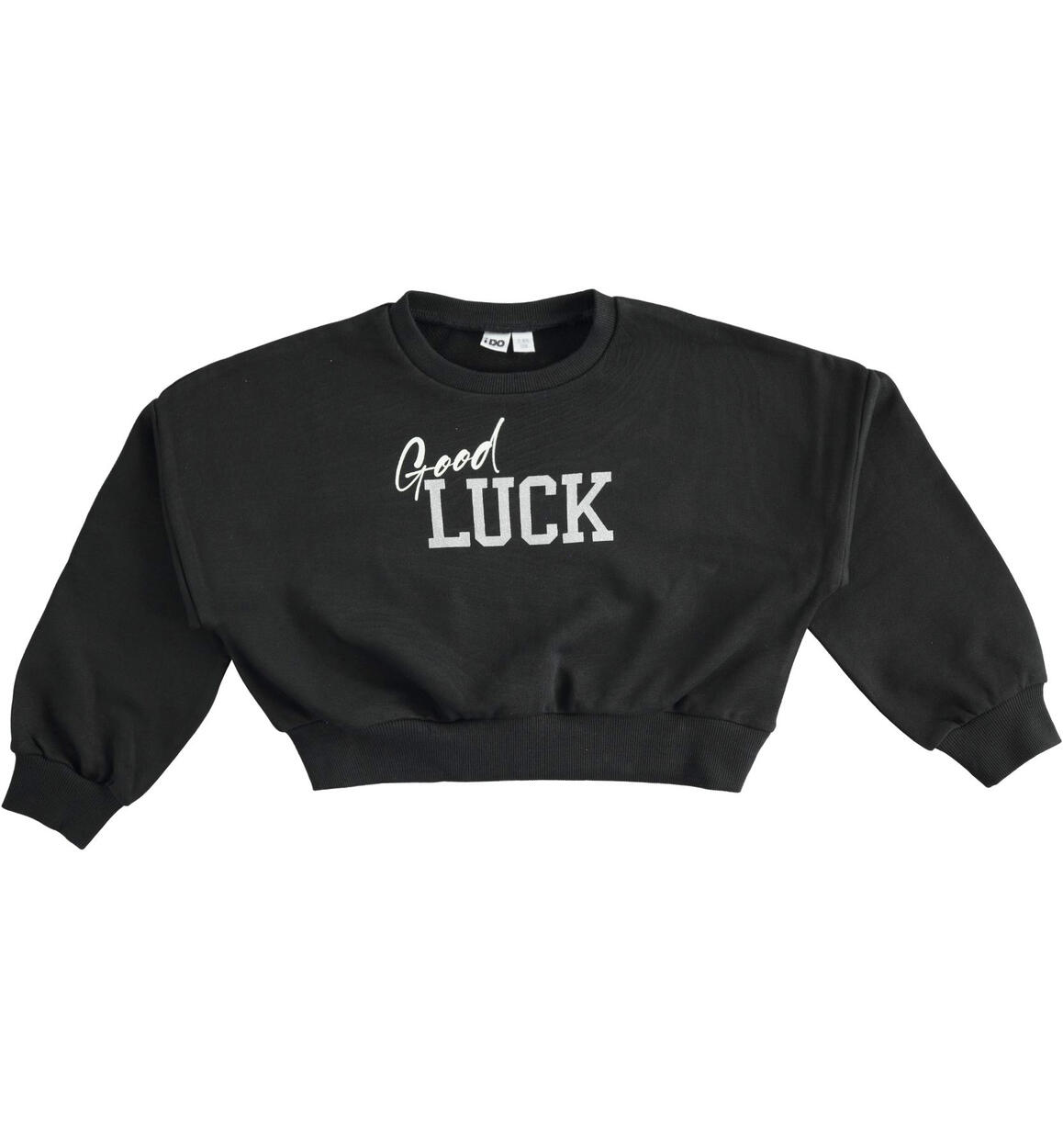 Cropped girl sweatshirt  from 8 to 16 years by iDO BLACK iDO