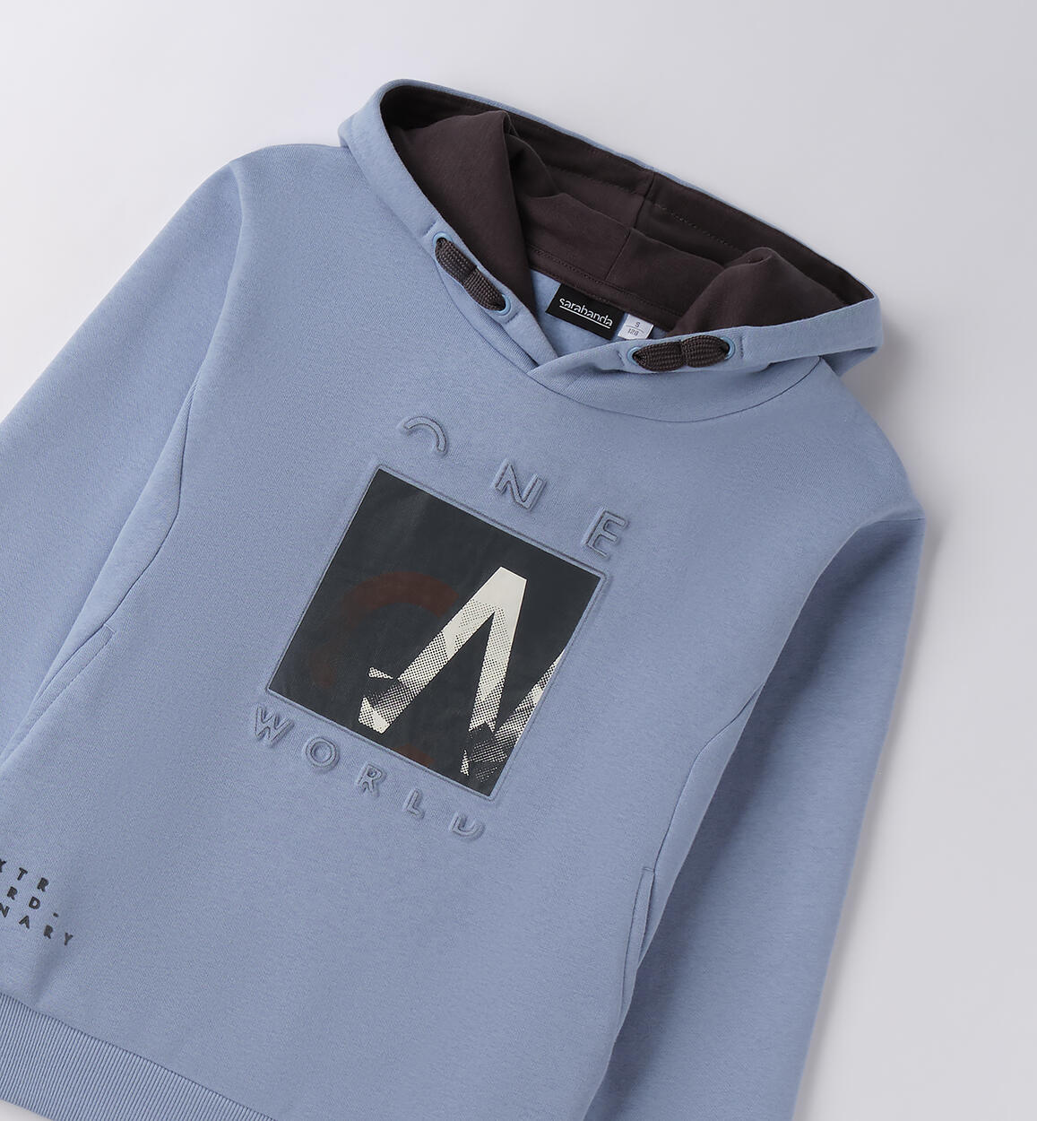 Felpa ragazzo con cappuccio AZZURRO-3814 - 2420F67600