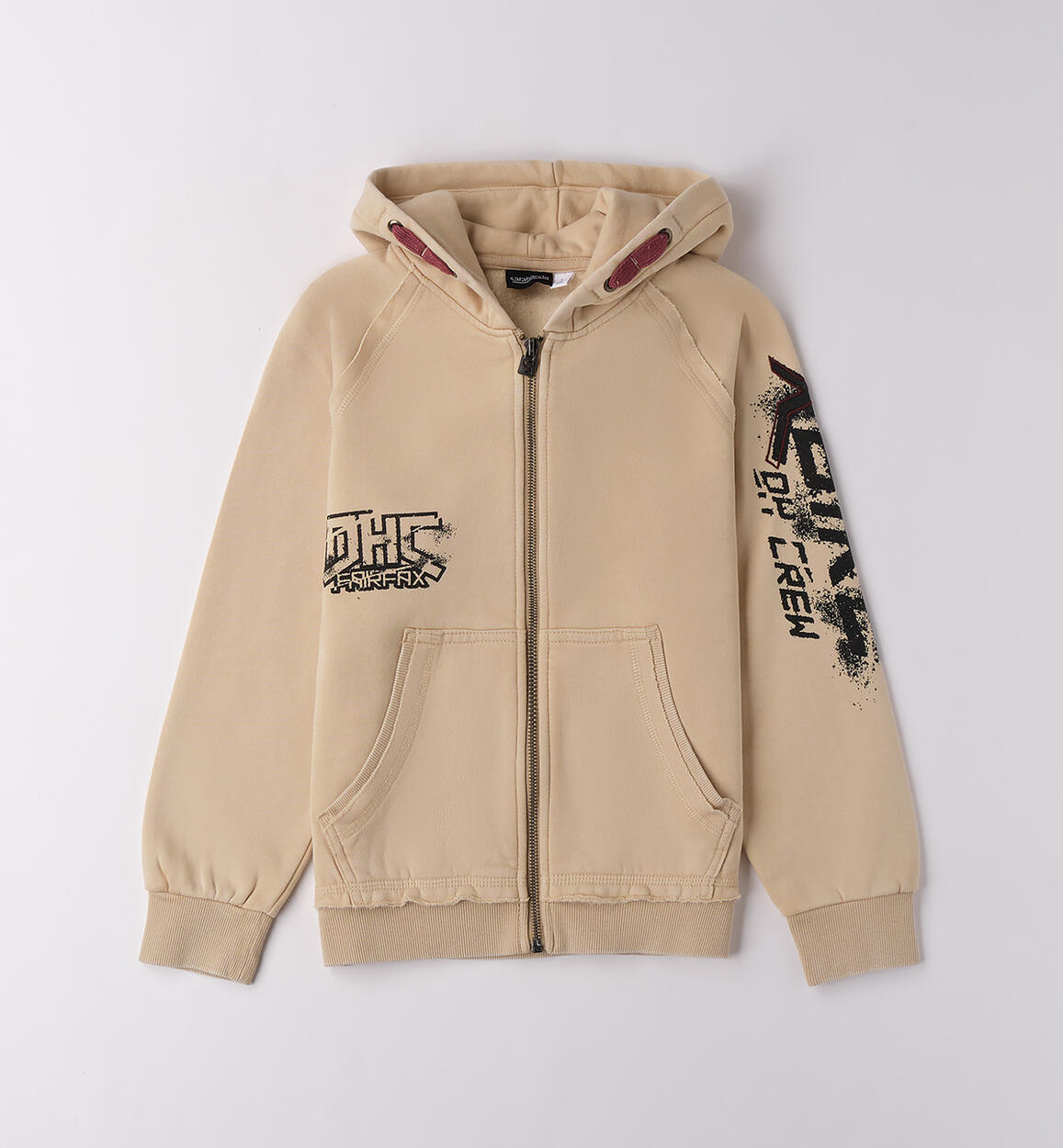 Felpa ragazzo con cappuccio BEIGE Sarabanda