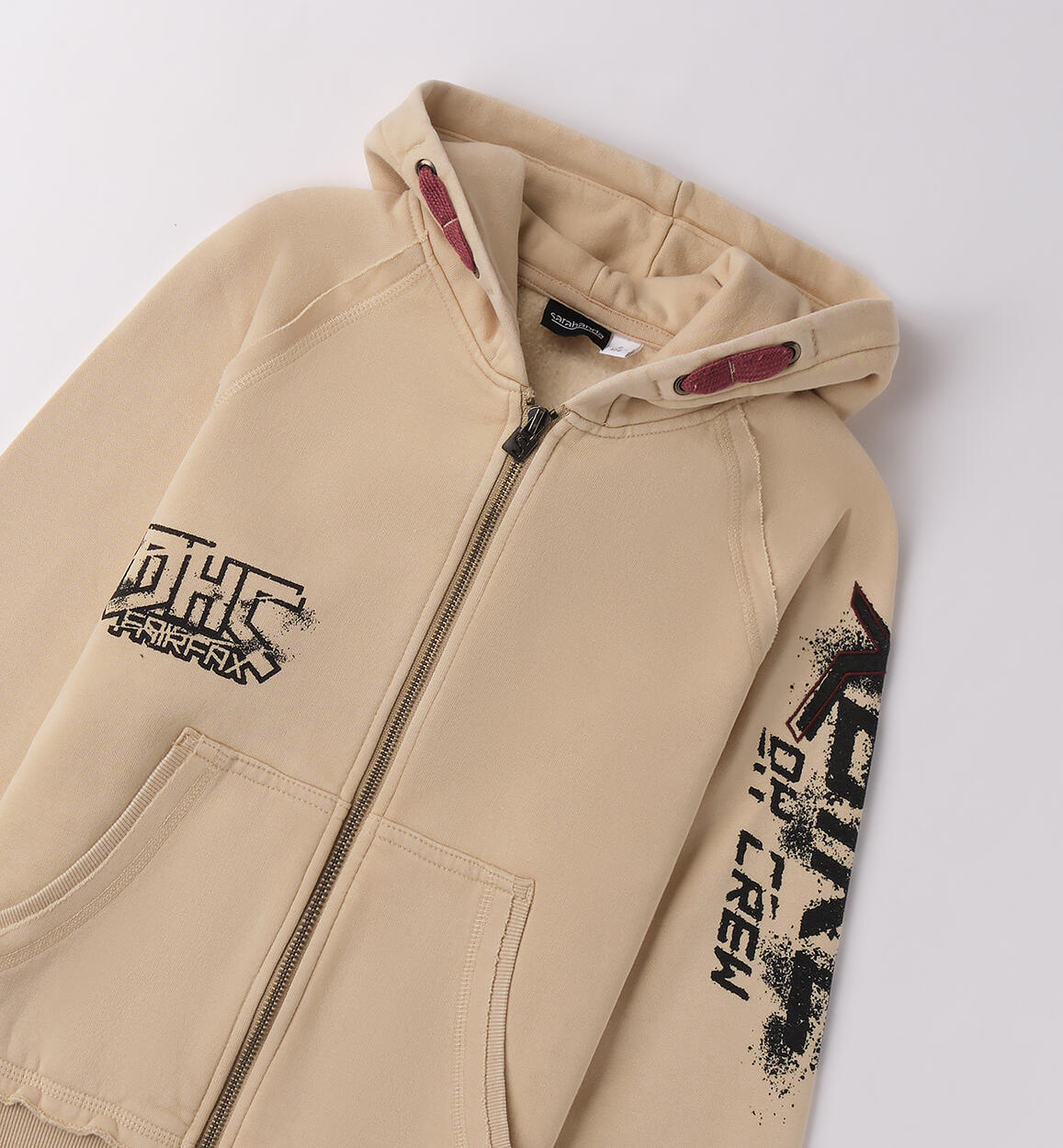 Felpa ragazzo con cappuccio BEIGE-0471 - 2420F66900