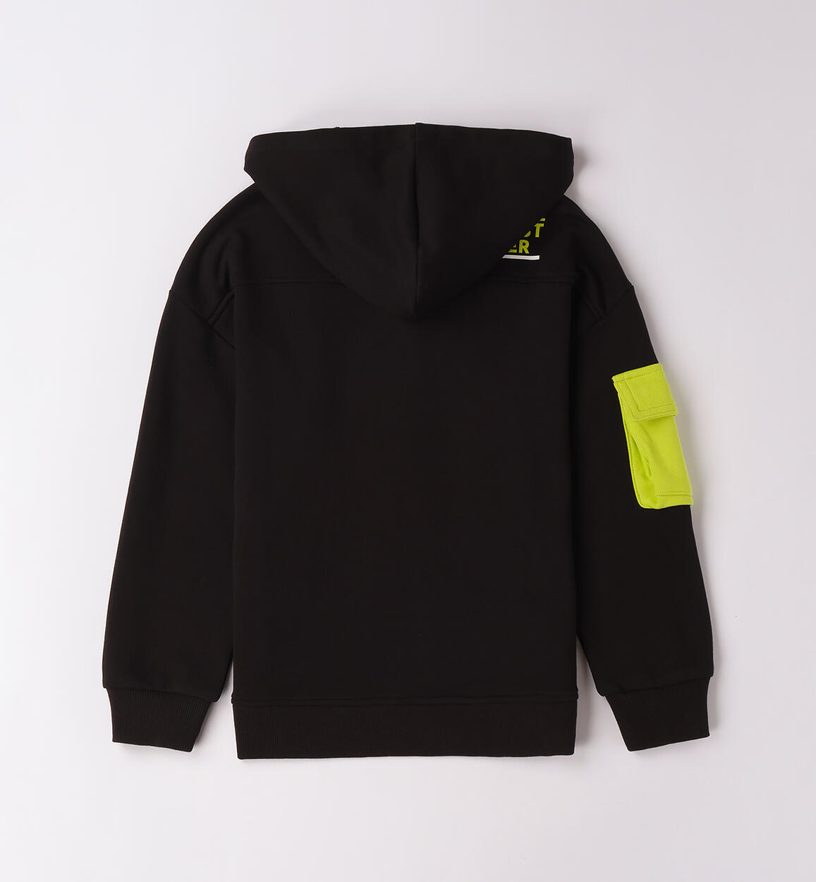 Felpa ragazzo con zip NERO-0658 - 2424B60100