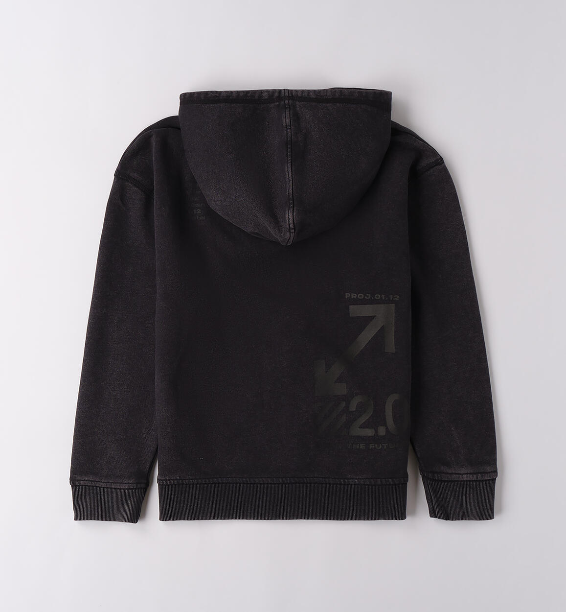 Felpa ragazzo con zip NERO-0658 - 2424F41100