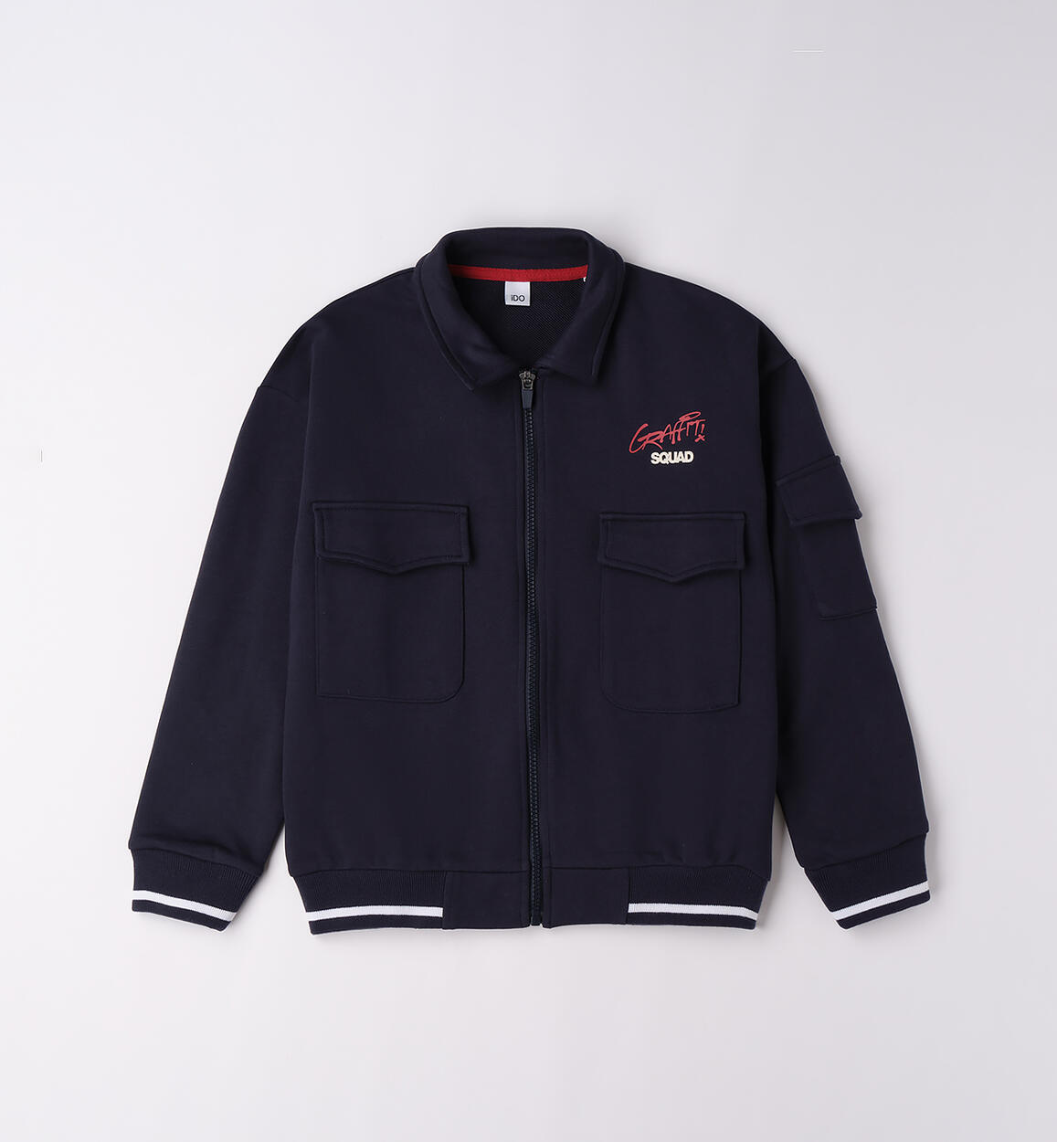 Felpa ragazzo in cotone BLU iDO