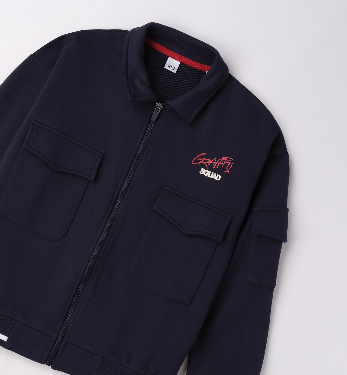 Felpa ragazzo in cotone NAVY-3885 - 2424F40500