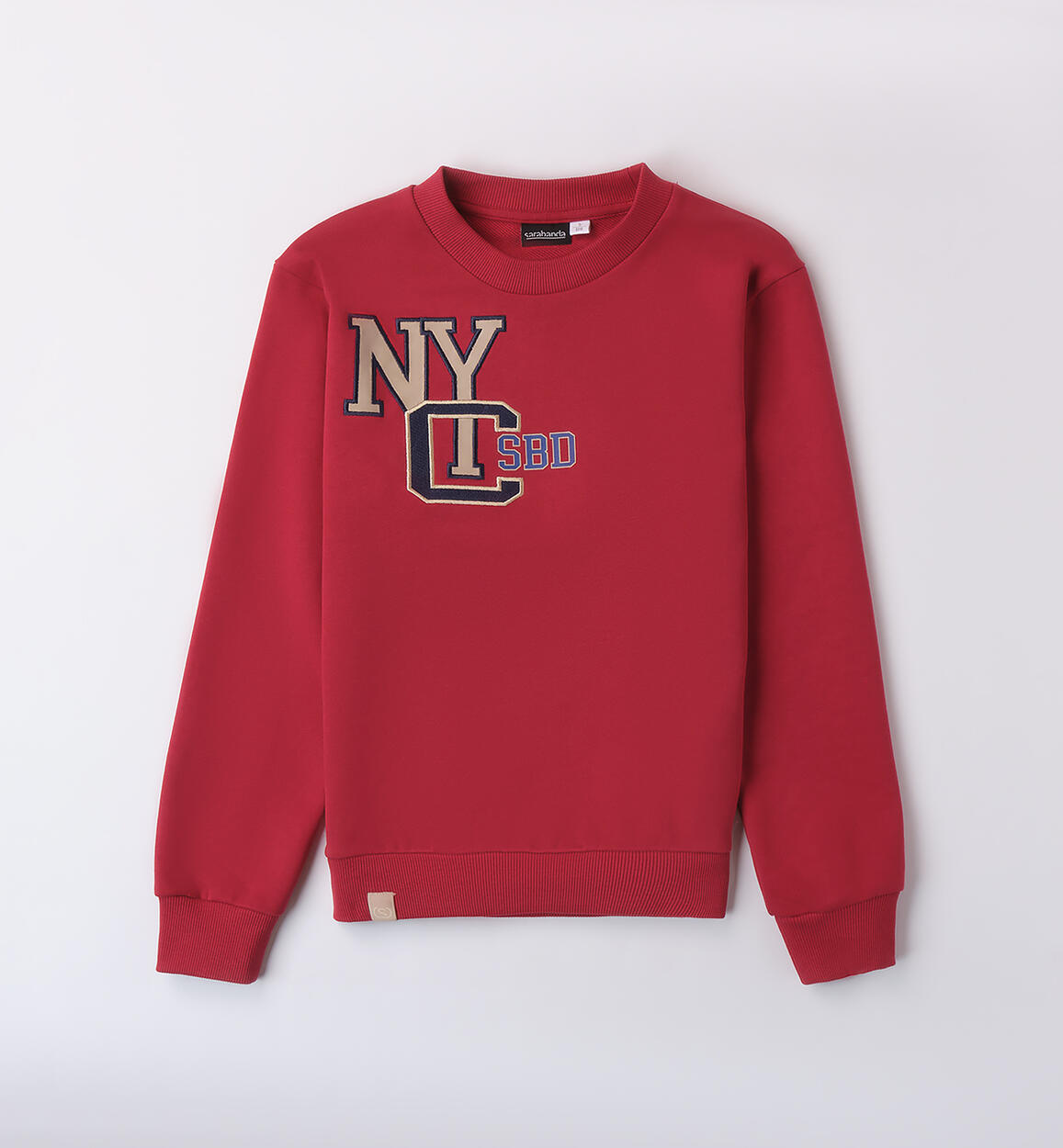 Felpa ragazzo NYC ROSSO Sarabanda
