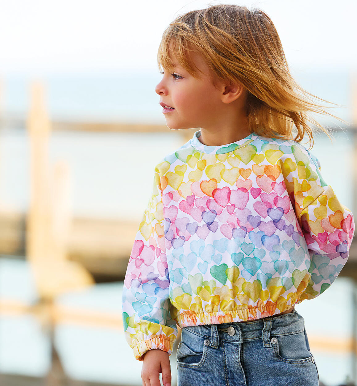 Felpa Sarabanda bambina BIANCO Sarabanda