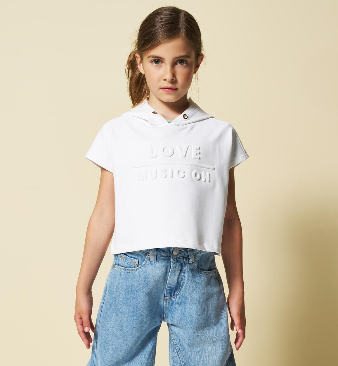 Felpa Sarabanda per ragazza BIANCO Sarabanda