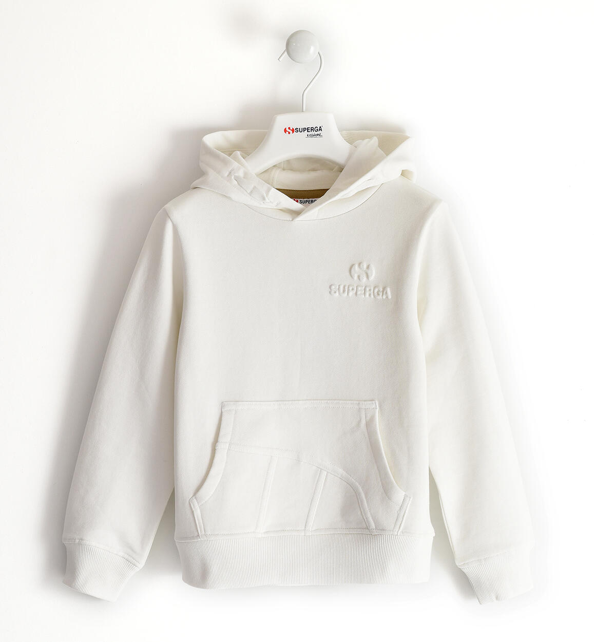 Felpa Superga con cappuccio BIANCO SUPERGA ICON