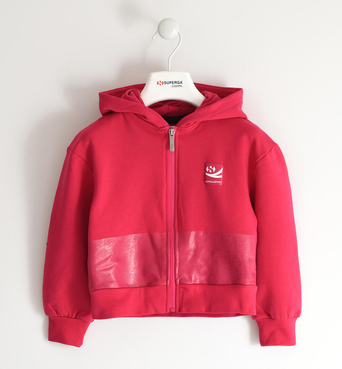 Felpa Superga con cappuccio FUCSIA SUPERGA