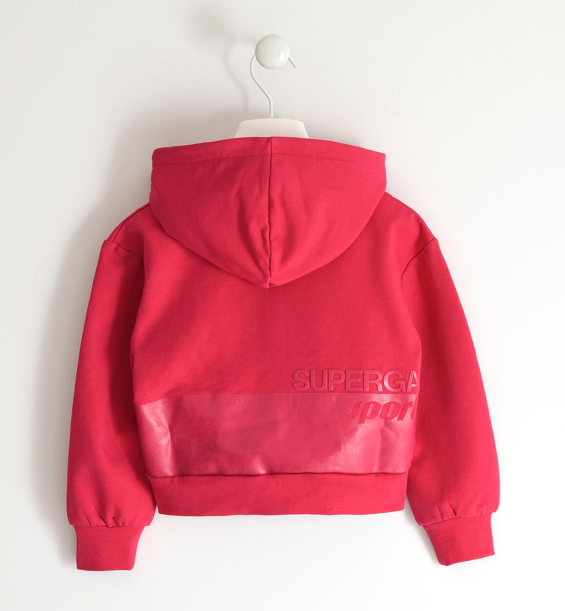 Felpa Superga con cappuccio FUXIA-2355