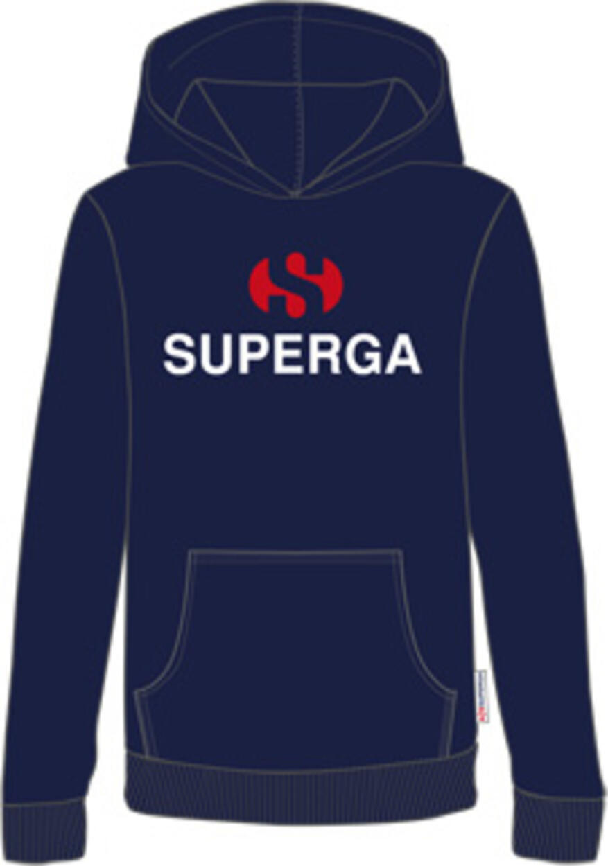 Felpa Superga con cappuccio BLU SUPERGA