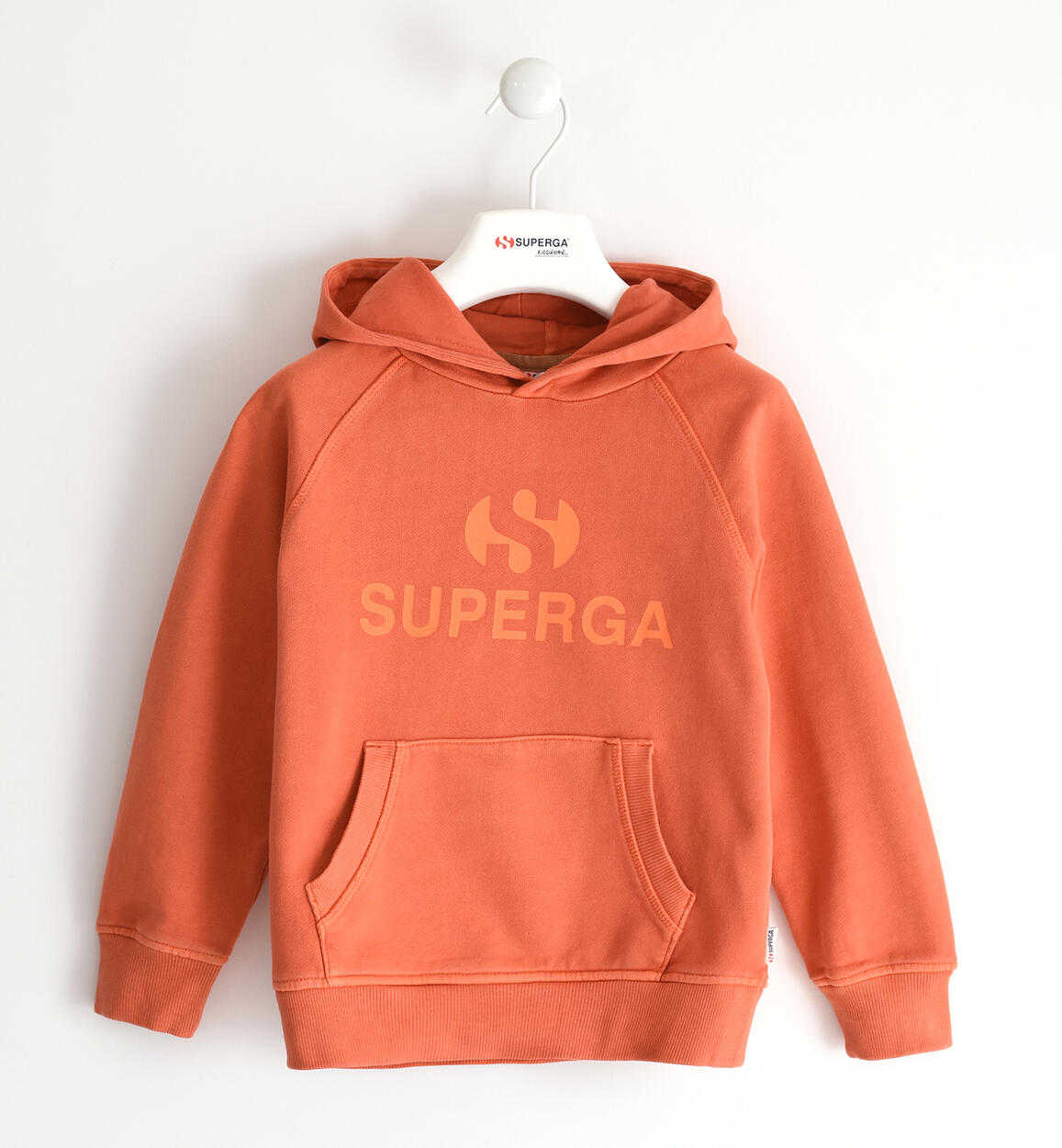 Felpa Superga con cappuccio ARANCIONE SUPERGA ICON