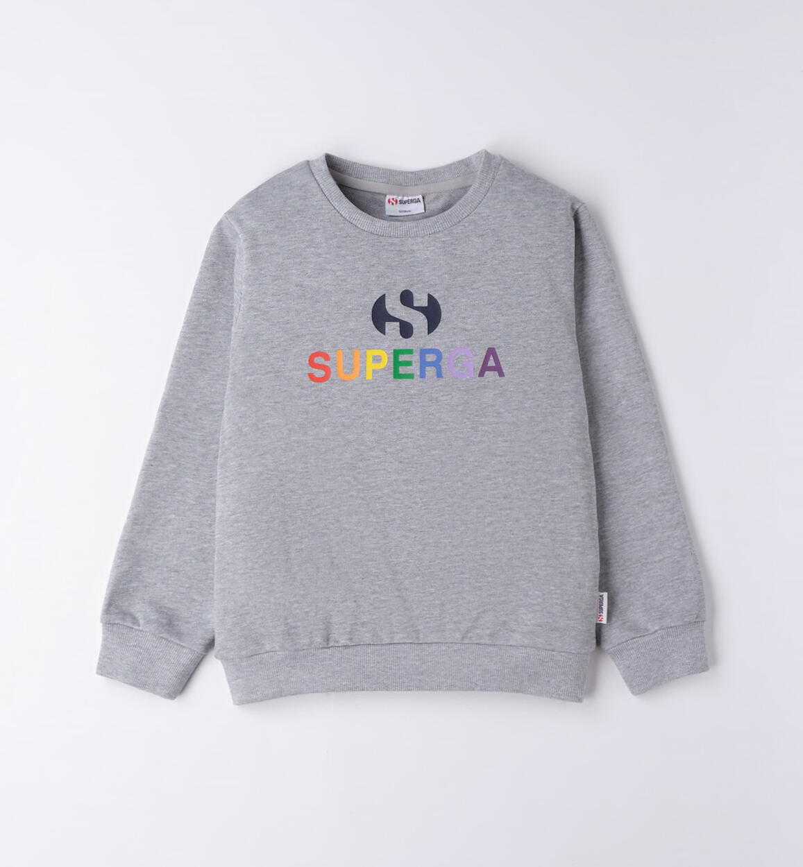 Felpa unisex 100% cotone BIANCO SUPERGA