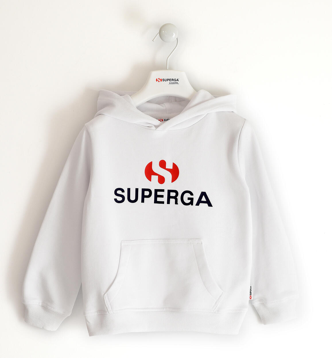 Felpa unisex Superga con cappuccio BIANCO SUPERGA
