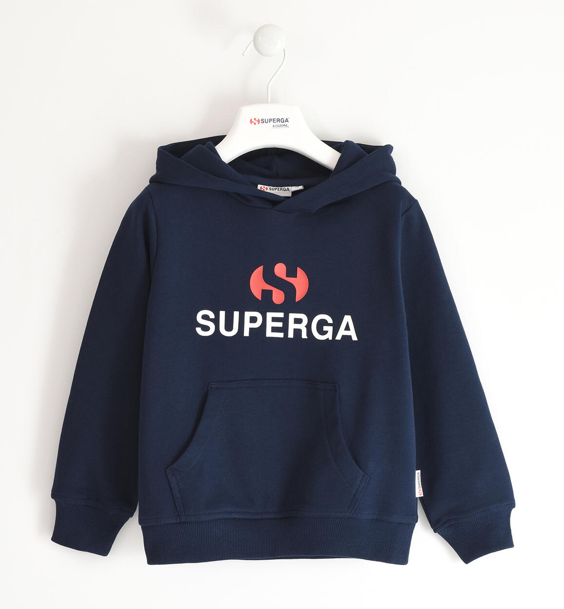 Felpa unisex Superga con cappuccio BLU SUPERGA