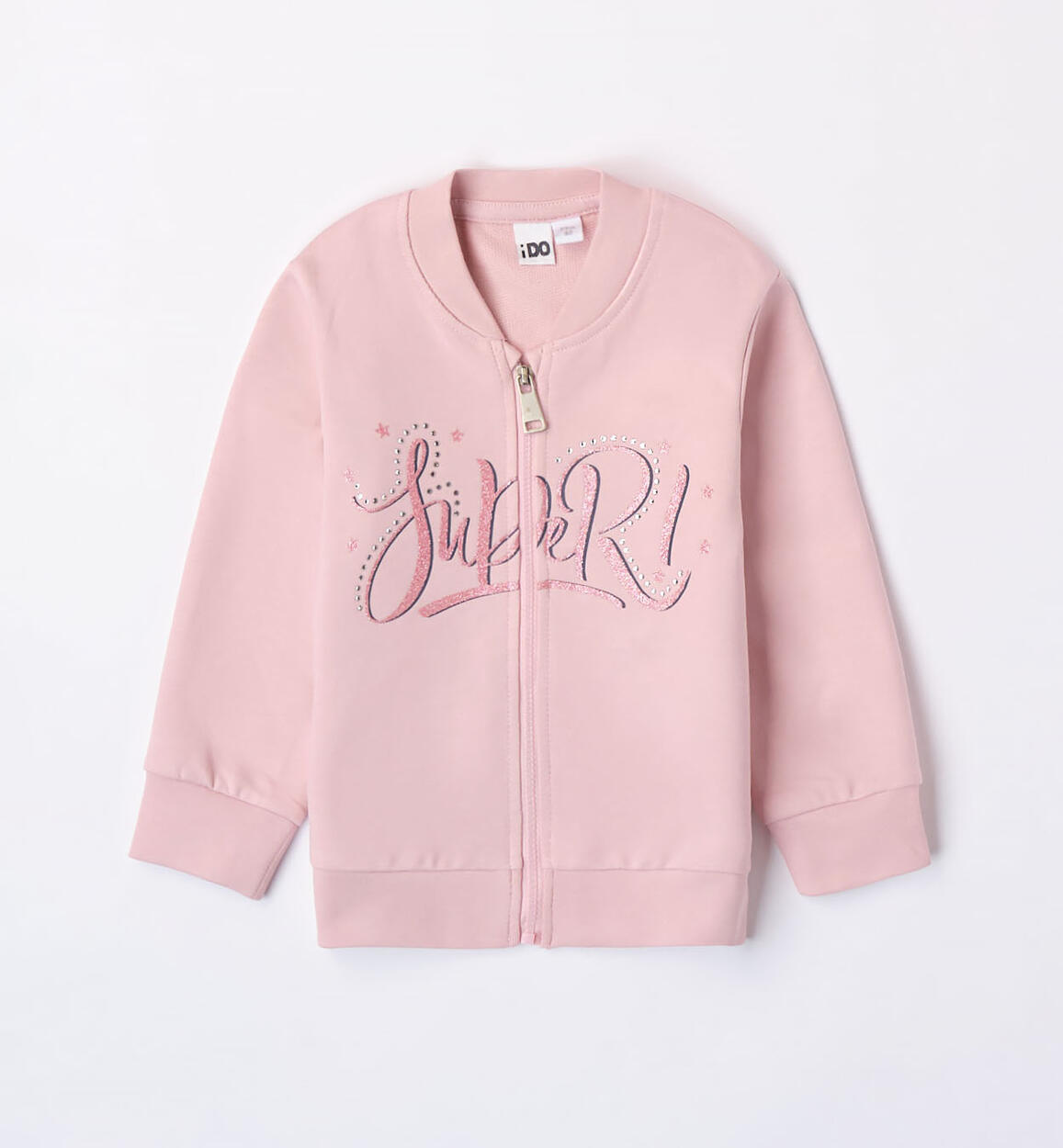 iDO lightweight sweatshirt for girls from 9 months to 8 years PINK iDO