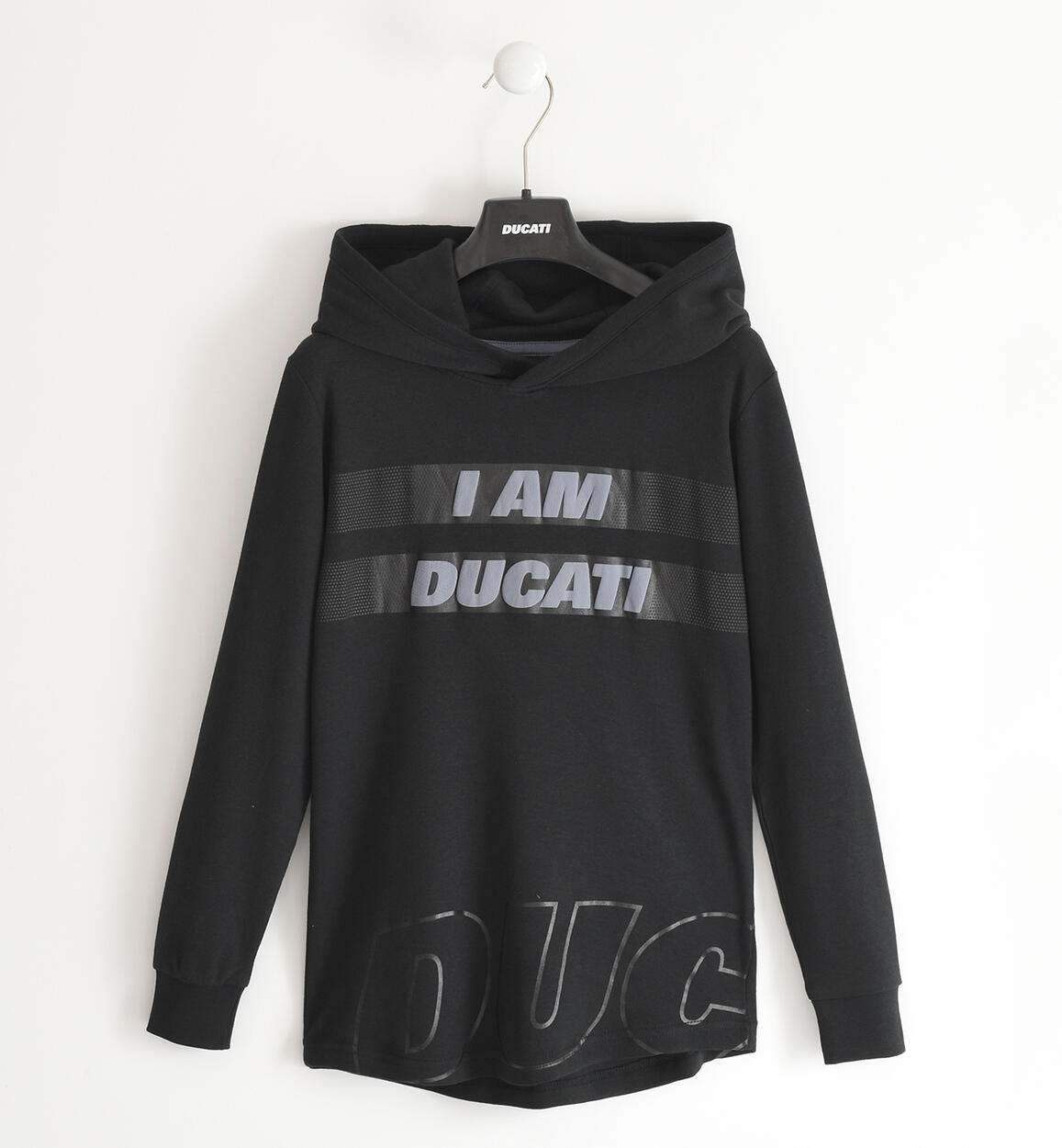 Maglietta bambino con cappuccio Ducati NERO DUCATI