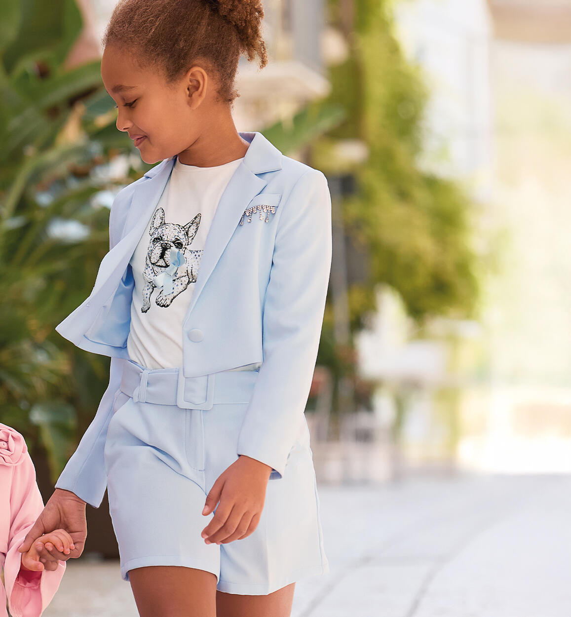 Giacca bambina cerimonia AZZURRO Sarabanda