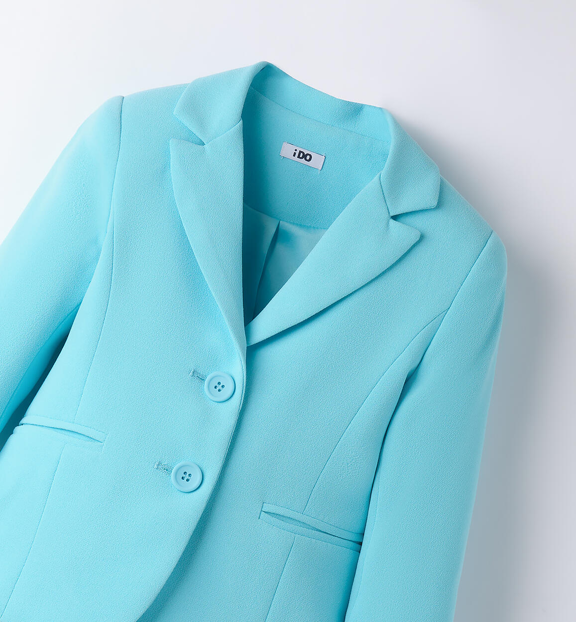 Giacca bambina elegante TURCHESE-4412 - 1804B39100