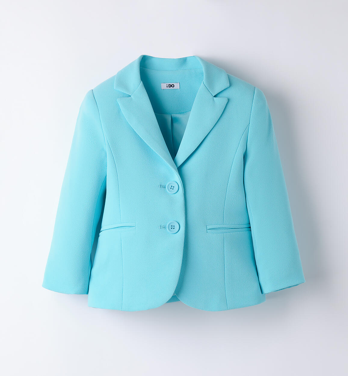 Giacca bambina elegante TURCHESE-4412 - 1804B39100