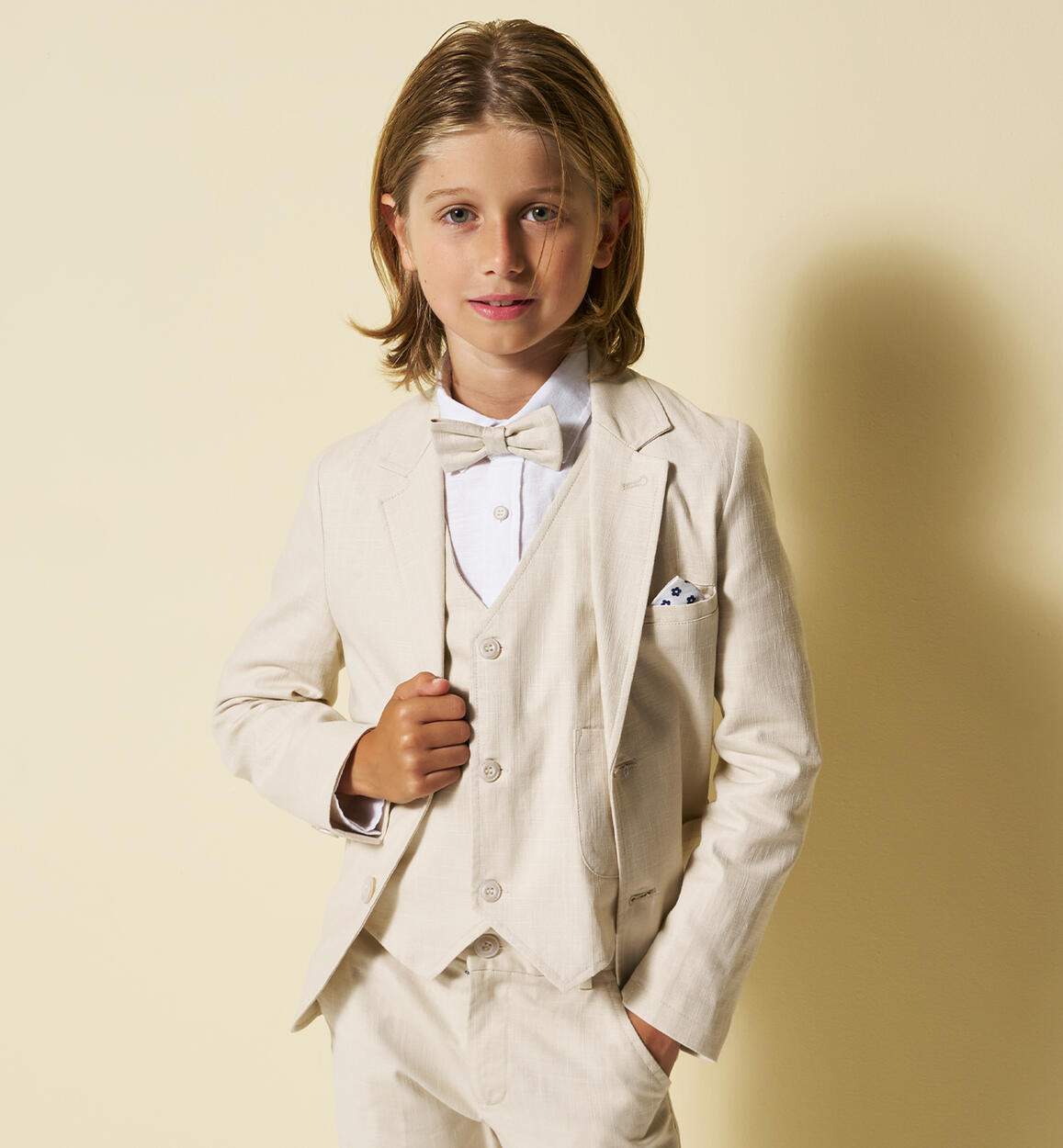 Giacca bambino elegante PANNA Sarabanda