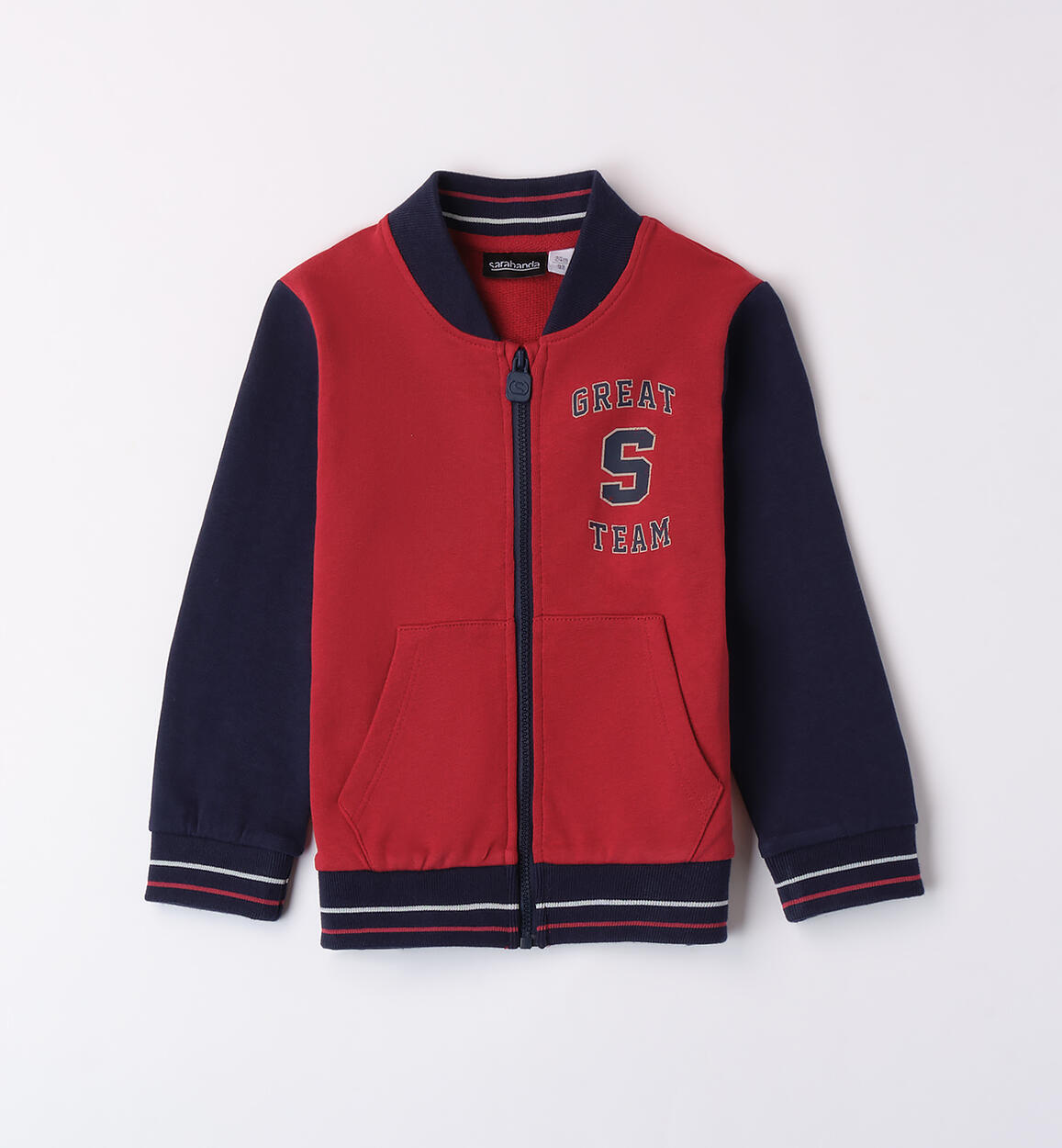 Giacca bimber 100% cotone ROSSO Sarabanda