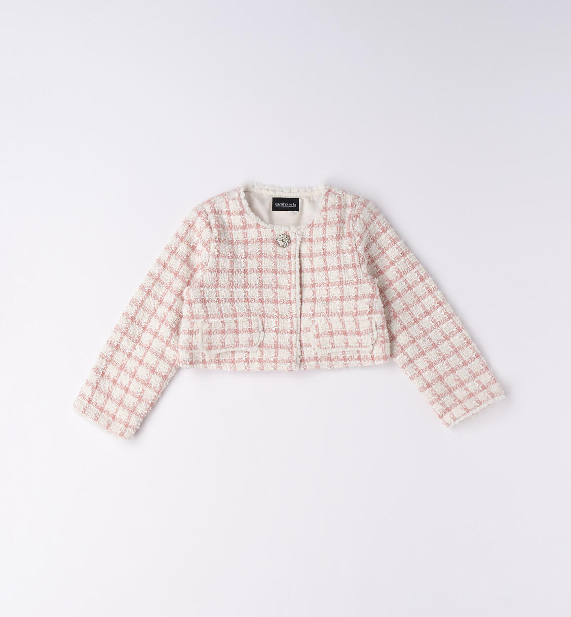 Sarabanda Chanel jacket for girls from 9 months to 8 years PINK Sarabanda