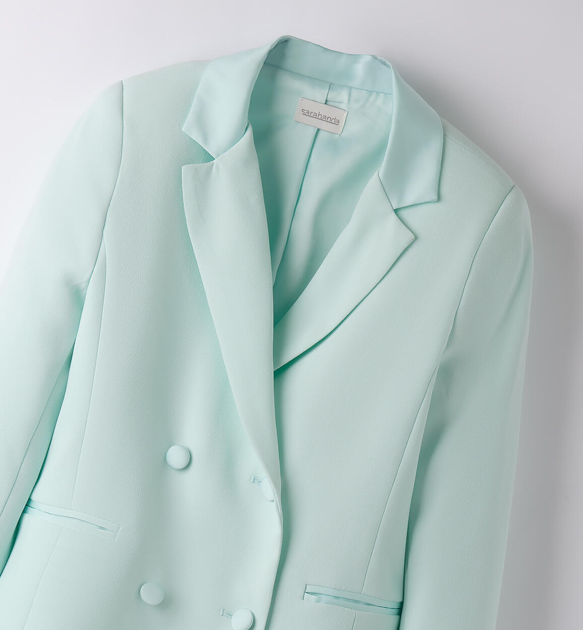 Giacca elegante bambina VERDE ACQUA-4154 - 2780B49200