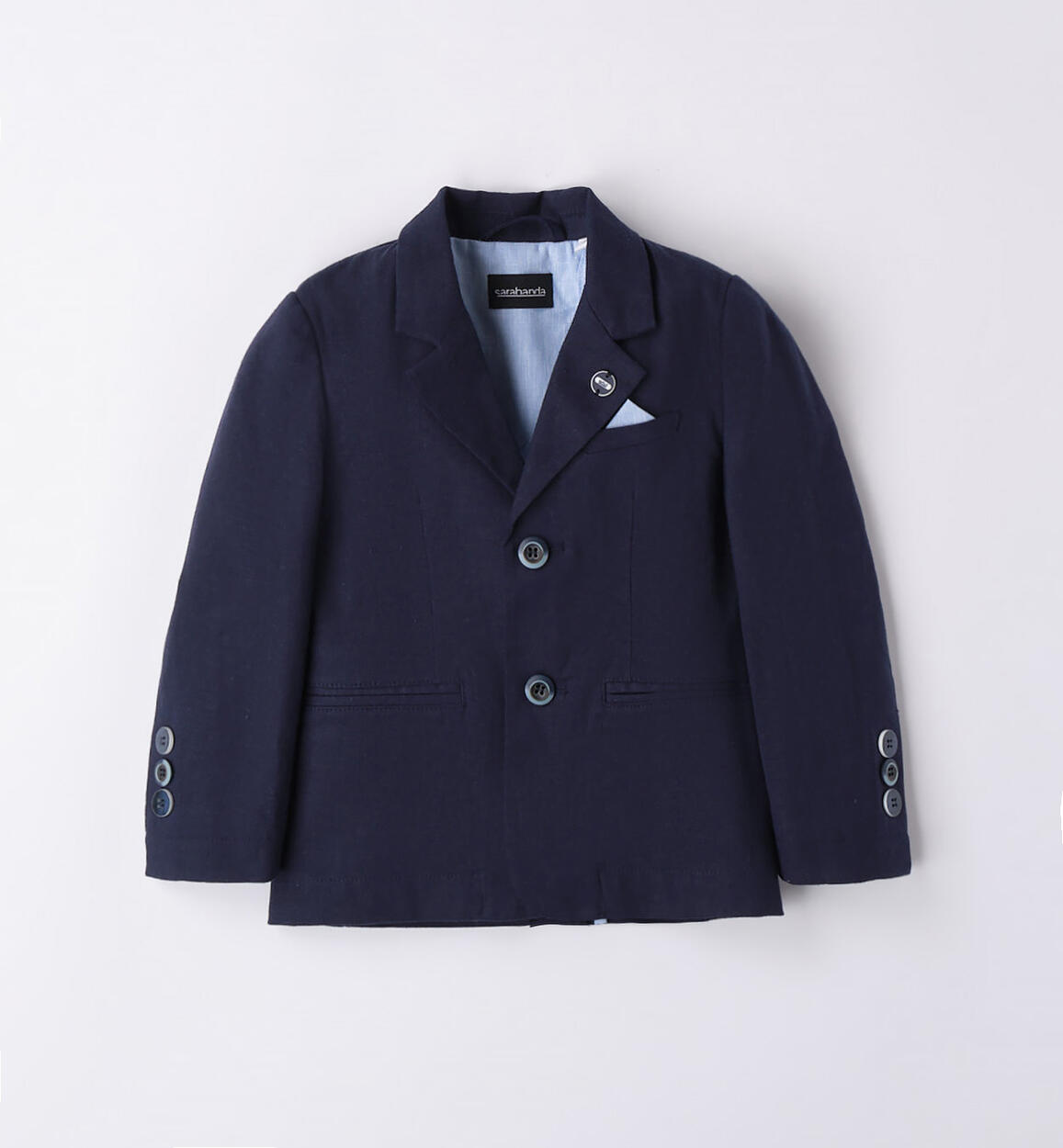 Giacca elegante bambino pochette BLU Sarabanda