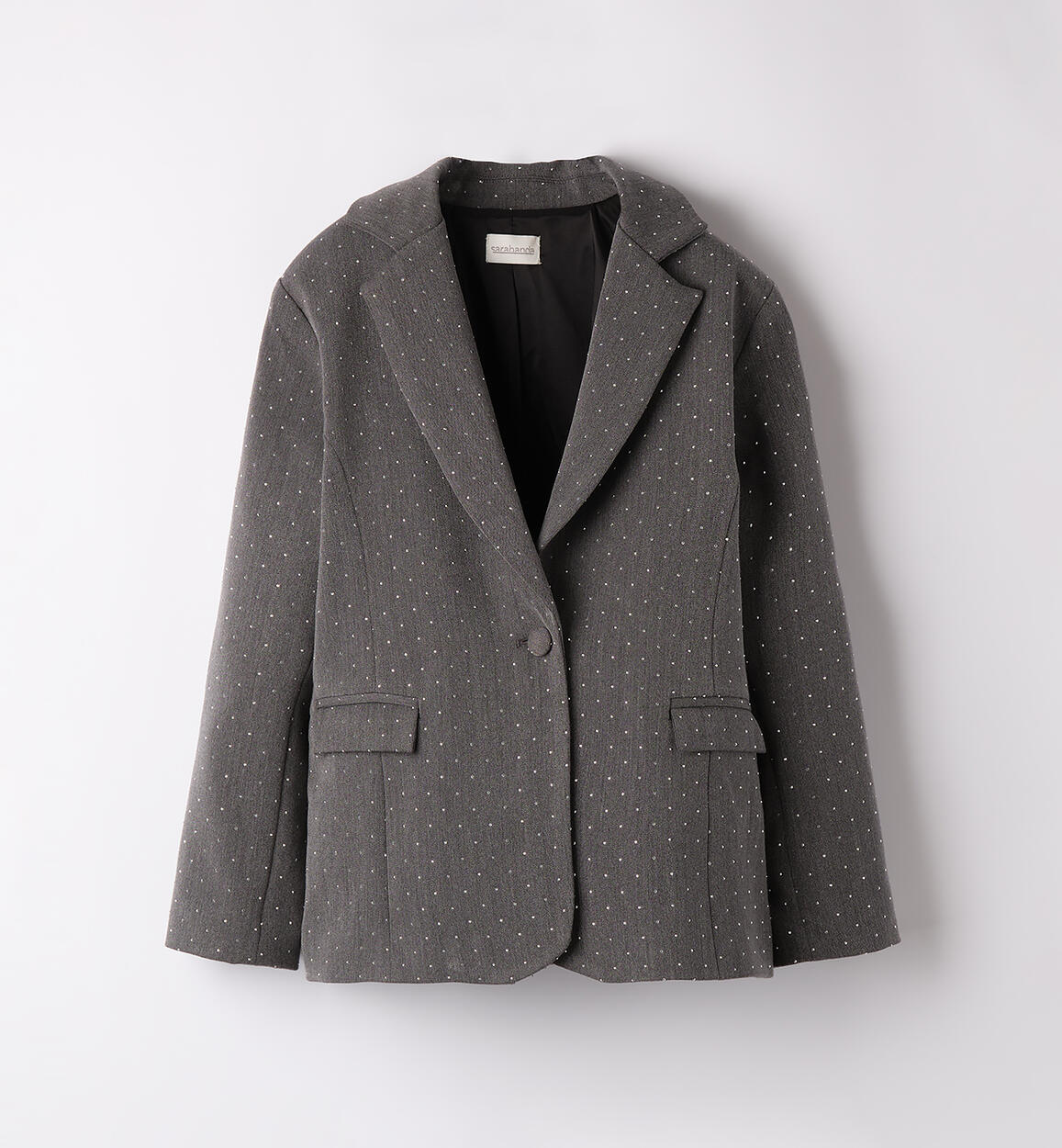 Giacca elegante ragazza GRIGIO MELANGE SCURO-8994 - 2780F57000