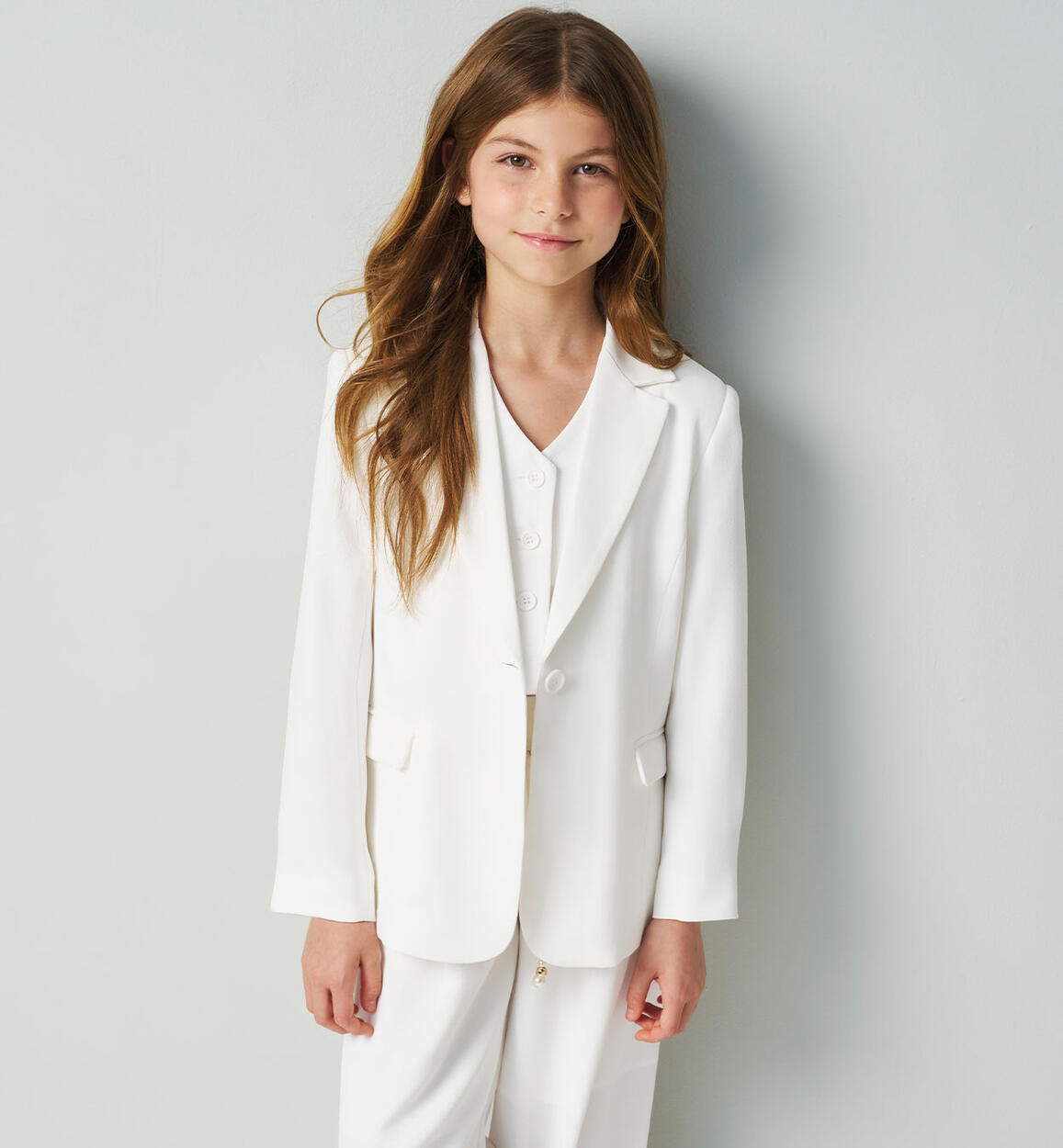 Giacca elegante ragazza PANNA iDO