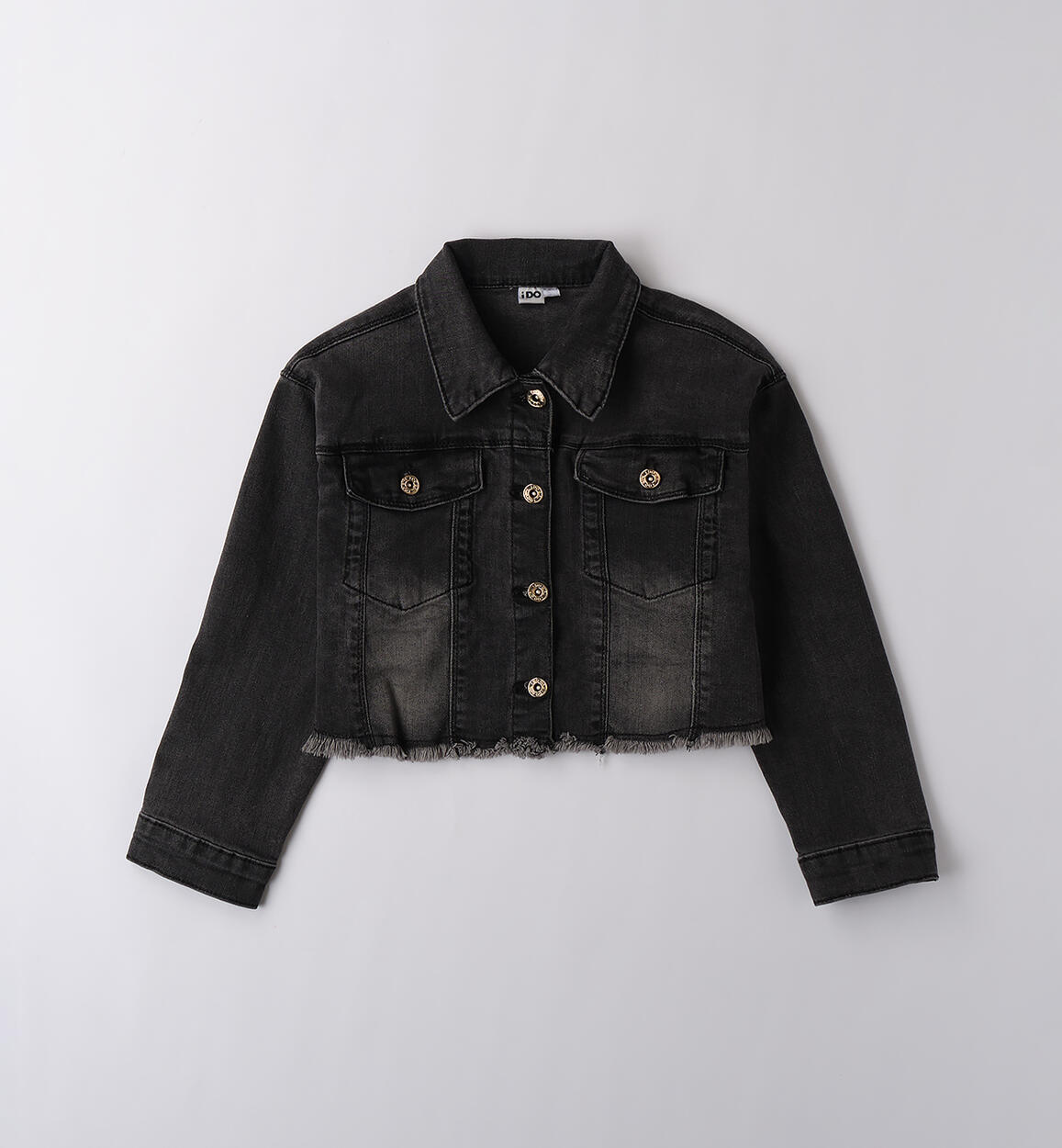 Giacca jeans ragazza GRIGIO SCURO-7993 - 2784B76600