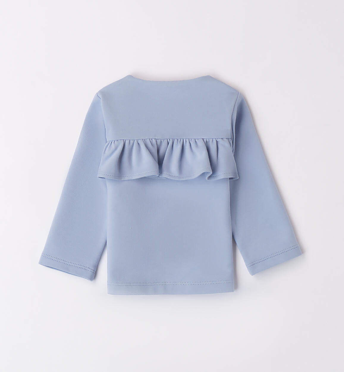 Giacca per bimba con ruches AZZURRO-3661 - 0483875200